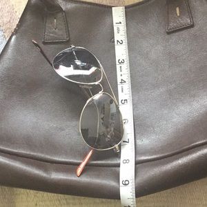 Coty brown leather shoulder purse made in Spain